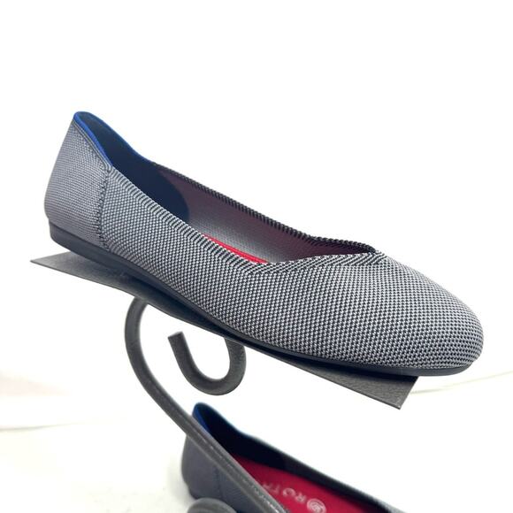Rothy’s Gray Round Toe Flats Shoes Size 8.5 - Picture 1 of 8